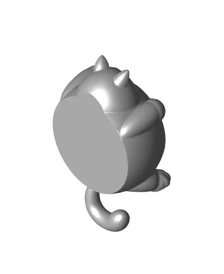 Chunky Cat Plant Pot — modelo 3D