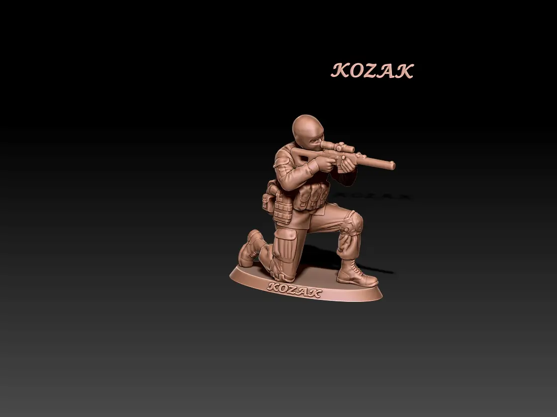 russian modern spetsnaz sniper free sample — modelo 3D