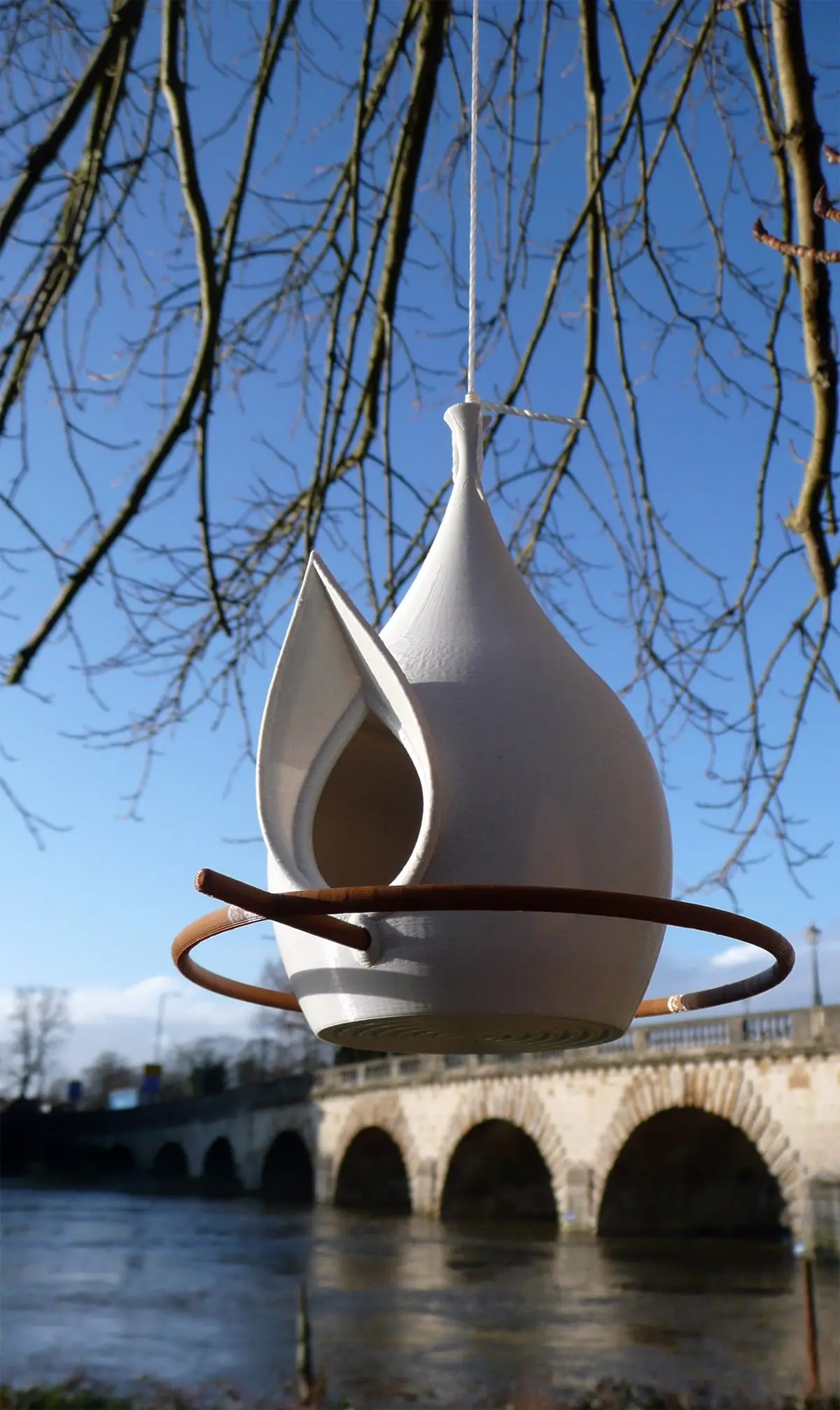 Easy print Birdhouse & Separate perches. — modelo 3D