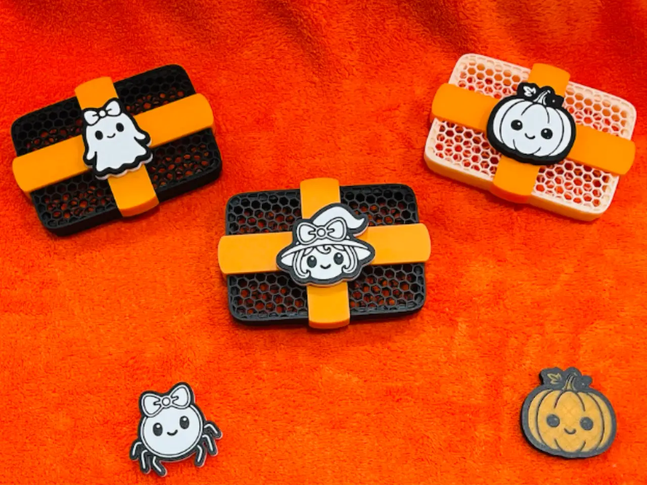 Halloween Gift Card Box with Cute Pumpkin Topper — modelo 3D