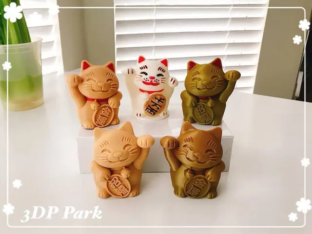Lucky Cat money box — modelo 3D