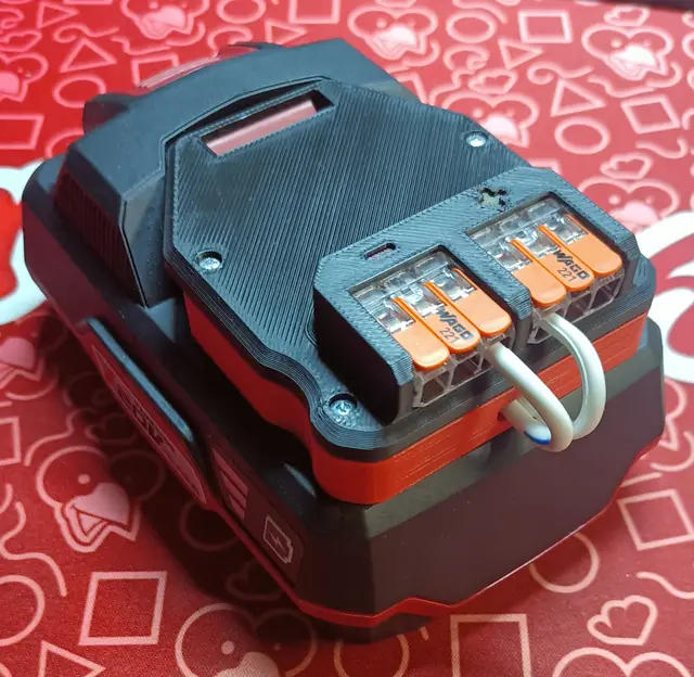 WAGO Power Adapter for Parkside Battery (Li-Ion 20V System) — modelo 3D