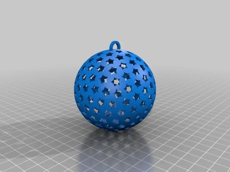 Holed Christmas Ornament — modelo 3D