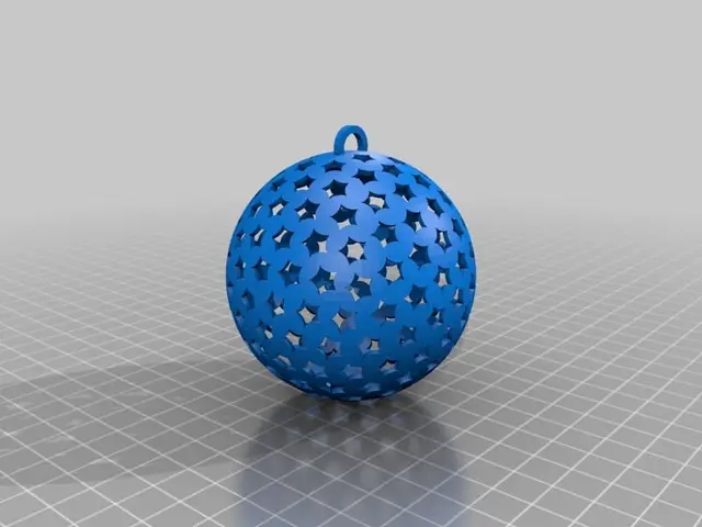 Holed Christmas Ornament — modelo 3D