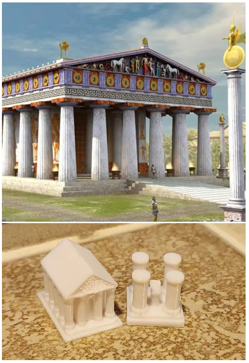 Ancient Civilization Buildings Board Game Tokens — modelo 3D