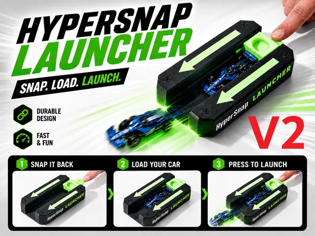V2 HyperSnap Launcher -High Speed Toy Car Launcher — modelo 3D