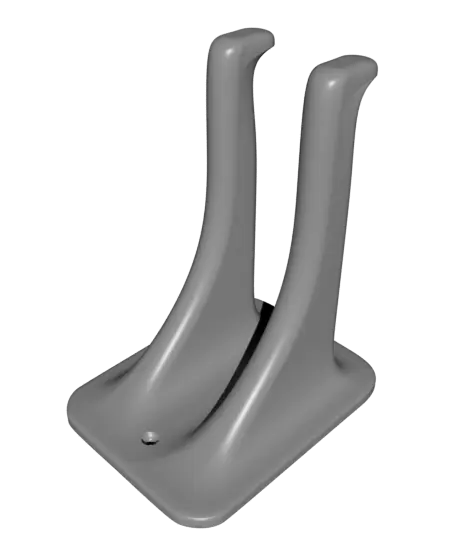 Guitar Neck Storage Rack, Utility Hooks — modelo 3D