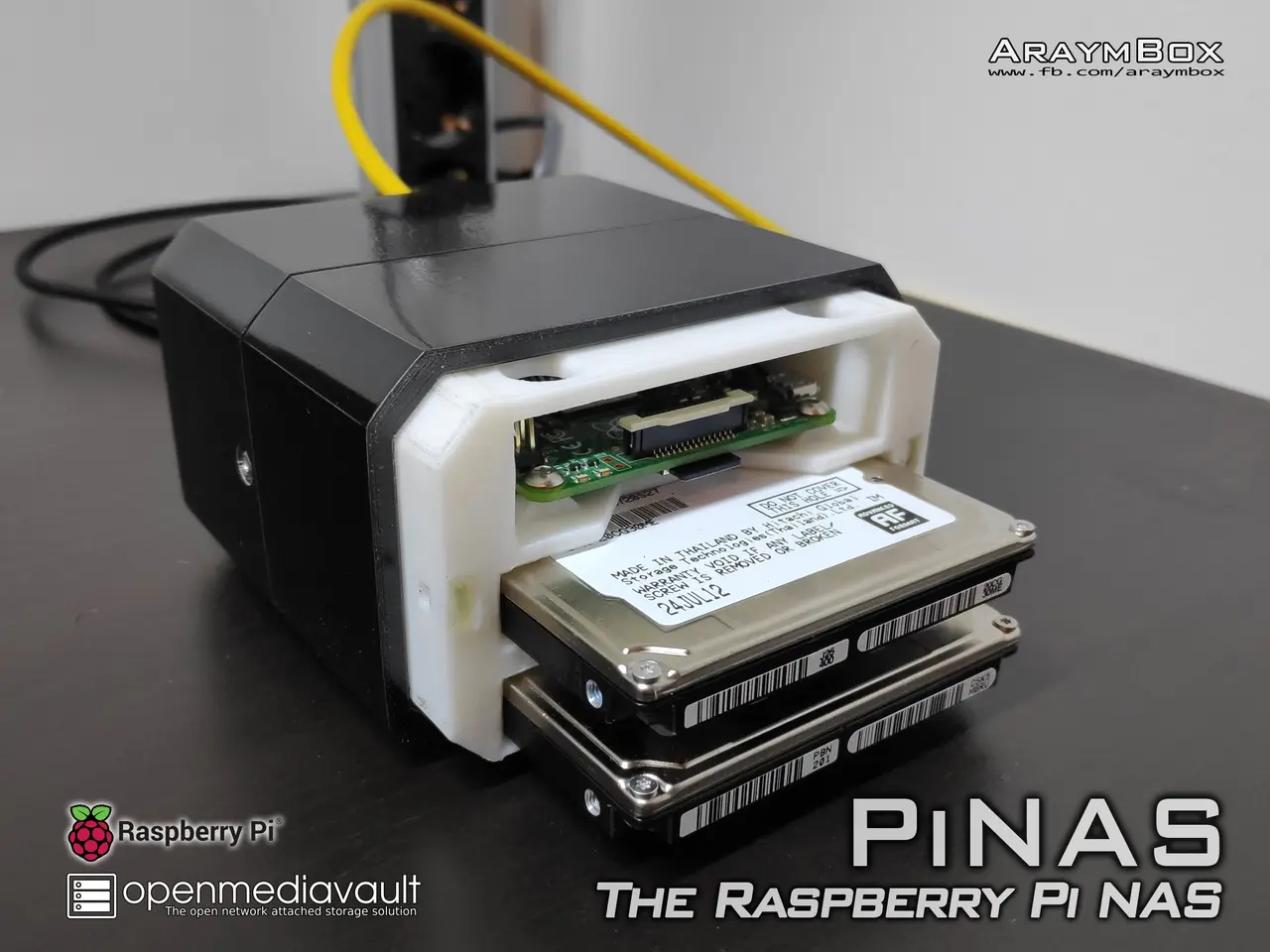 PiNAS - The Raspberry Pi NAS — modelo 3D