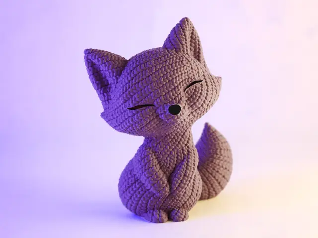 Knitted Cute Fox — modelo 3D