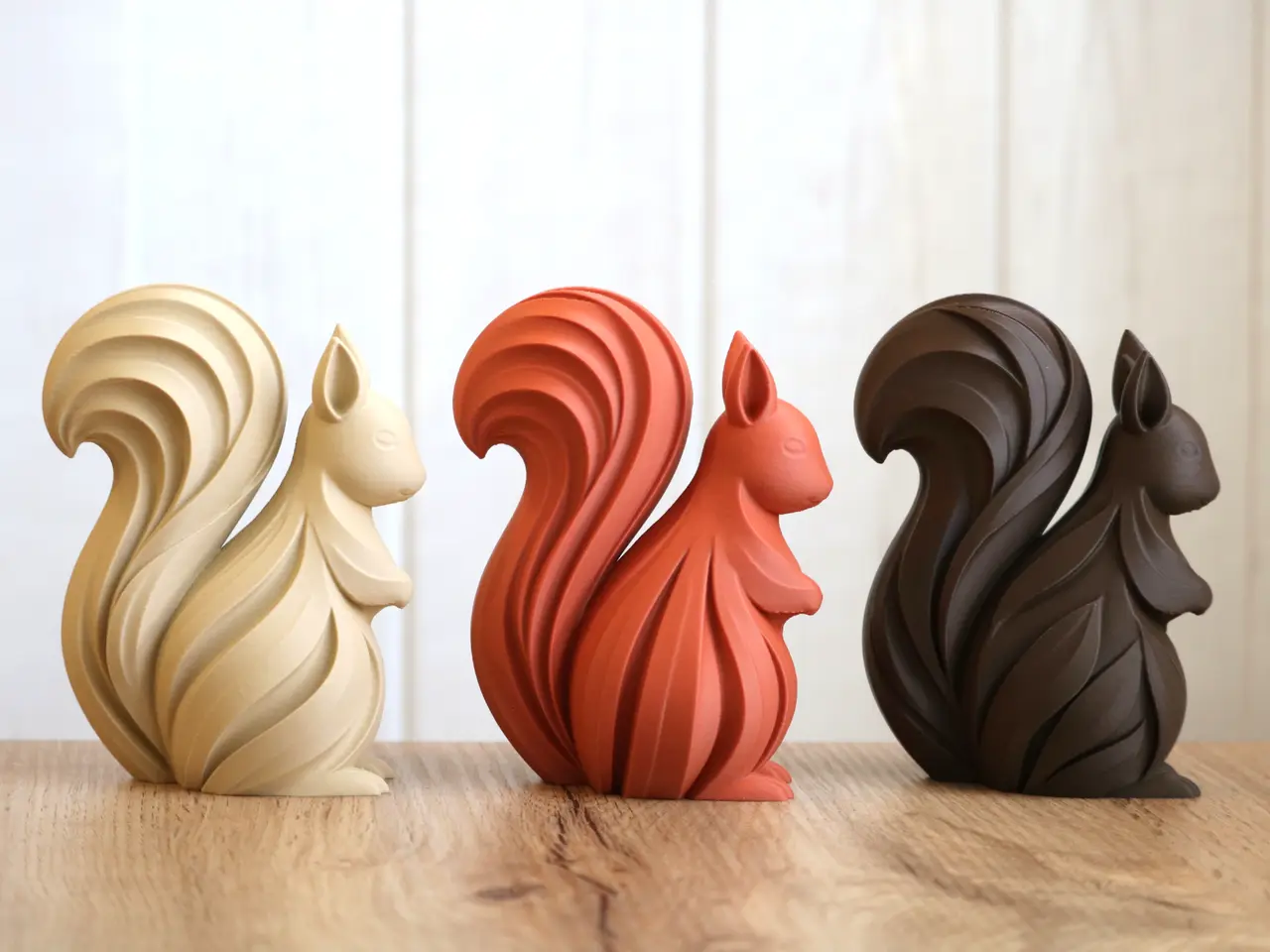 Autumn Squirrel Trio — modelo 3D