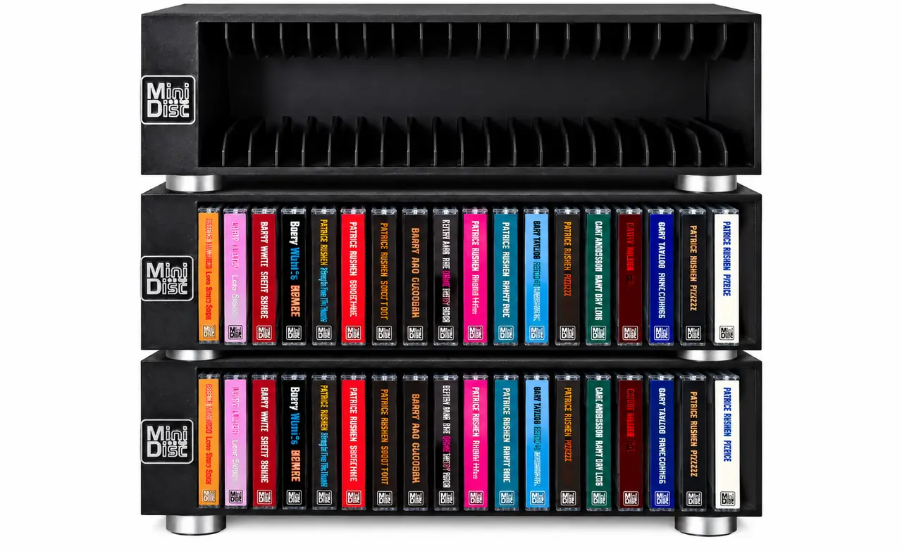 Minidisc Storage Stacker System — modelo 3D