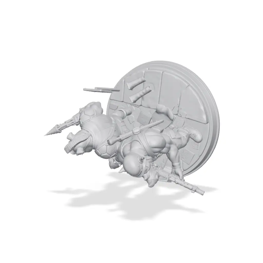 Bebop and Rocksteady Duo – Ninja Turtles — modelo 3D
