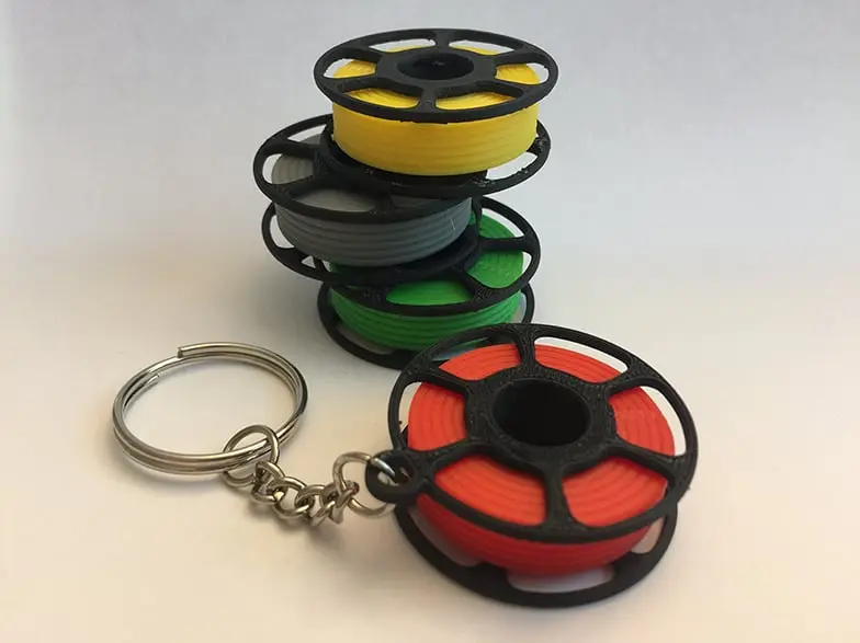 Beautiful Mini Filament KeyChain — modelo 3D