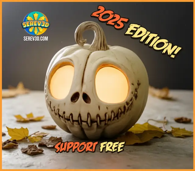 Jack Skellington Pumpkin 2025 edition - SEREV3d — modelo 3D