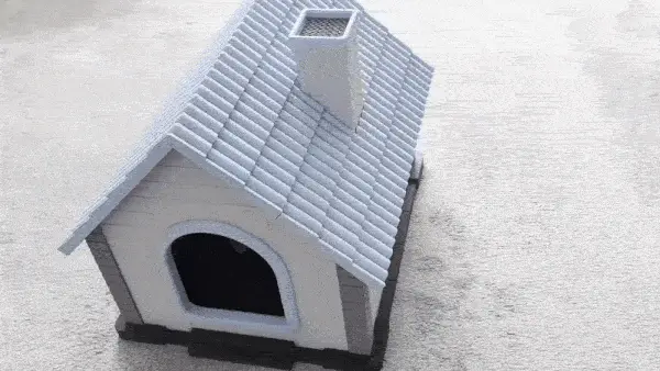 Super cute classic animal / cathouse / doghouse, your pet will love it! — modelo 3D