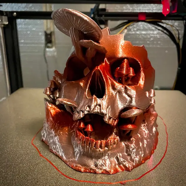 Mushroom Skull Jar — modelo 3D