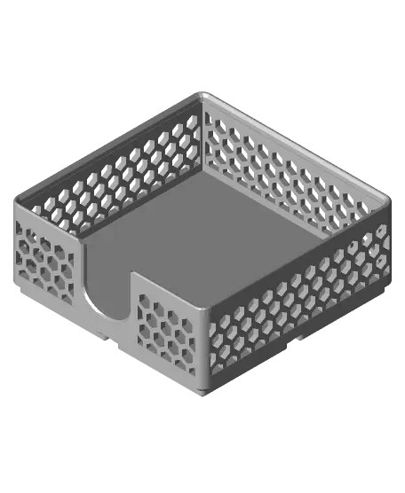 Hex Sticky Note Gridfinity 2x2x5 — modelo 3D