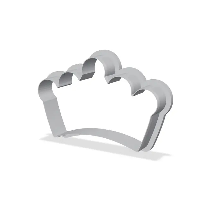 Princess Crown Cookie Cutter — modelo 3D