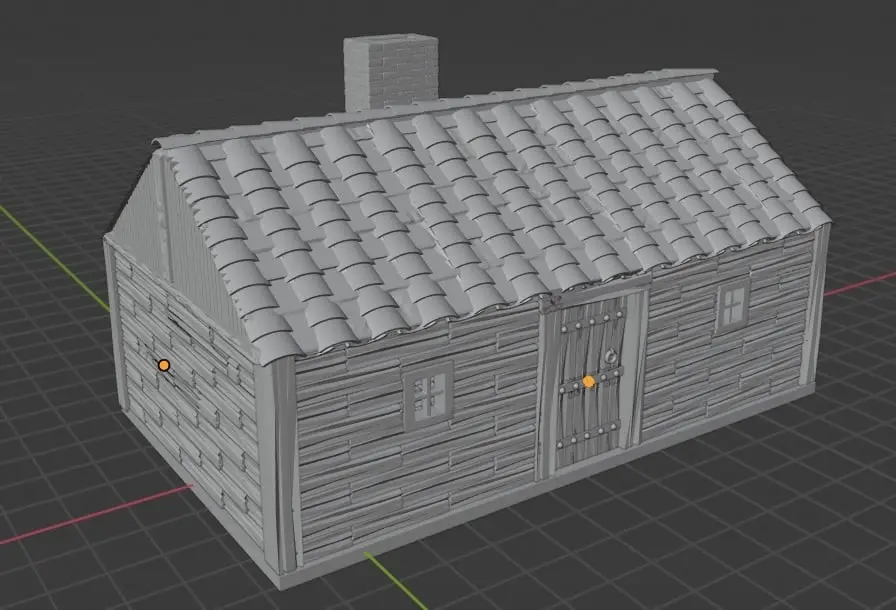 28mm Wooden House — modelo 3D