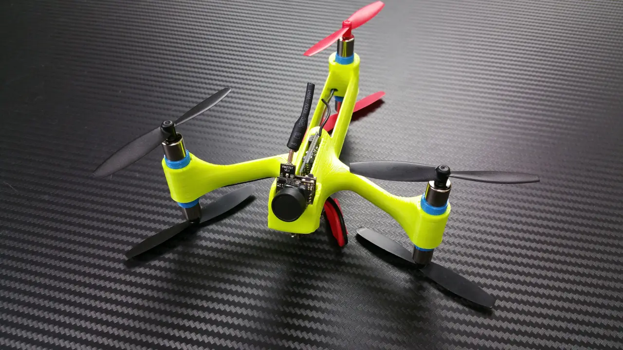 Brushed Y6 Micro Quad — modelo 3D