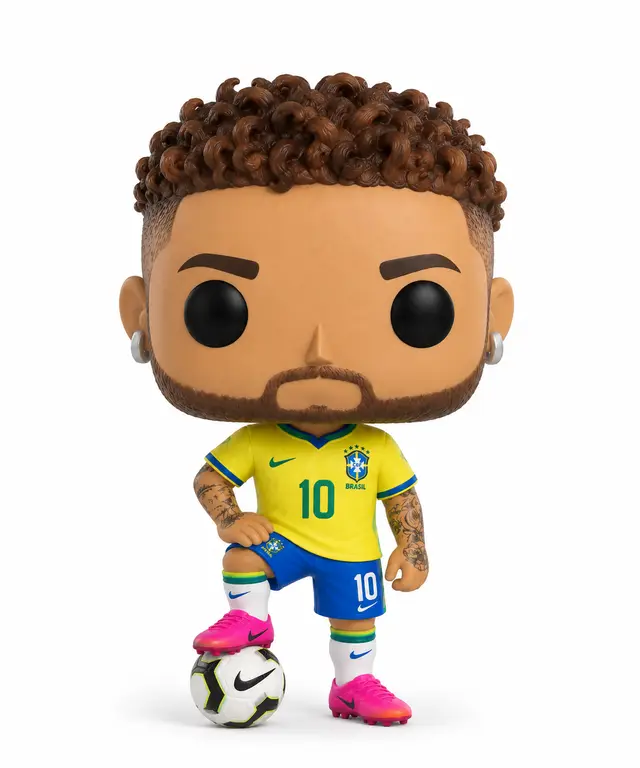 funko pop neymar jr junior futebol brasil — modelo 3D