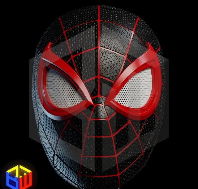 Miles Morales PS5 Textured Helmet — modelo 3D