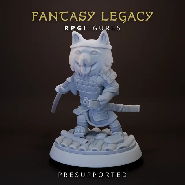 Fantasy Legacy | Shiba Samurai — modelo 3D