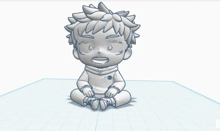 mini Yuji Itadori desk buddy — modelo 3D