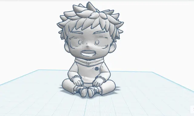 mini Yuji Itadori desk buddy — modelo 3D