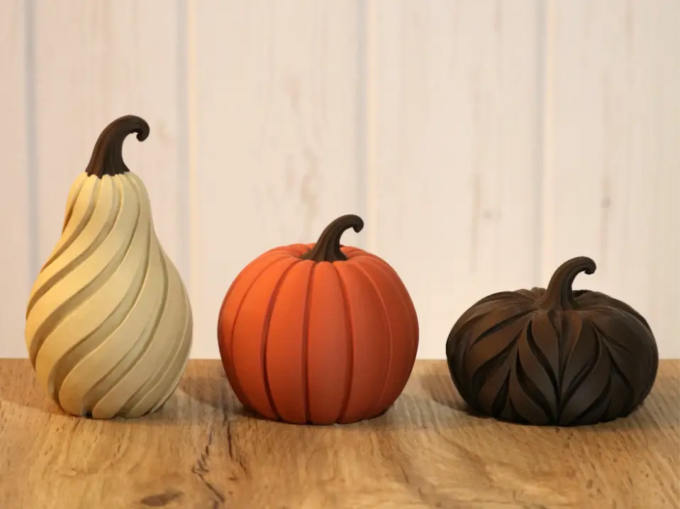 Autumn Pumpkin Trio — modelo 3D