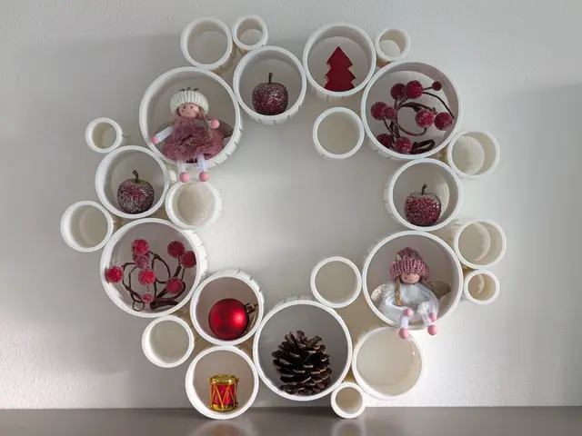 Modular Circle Wall Art & Display Shelf — modelo 3D