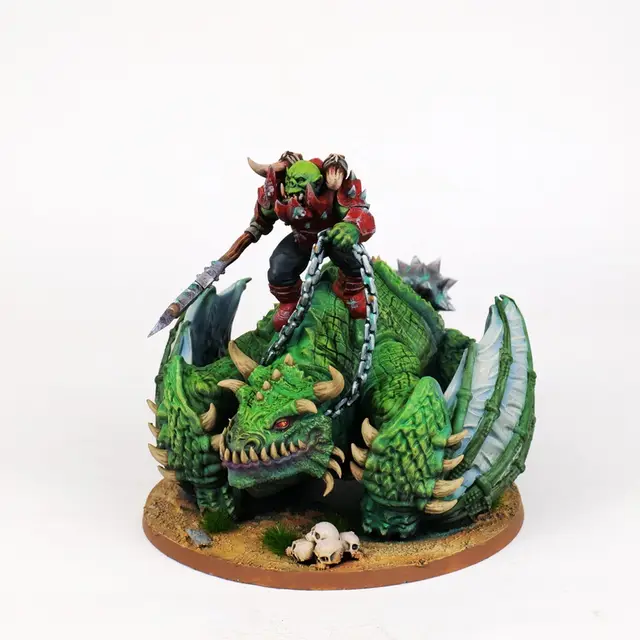 Orc Boss on Fat Wyvern — modelo 3D
