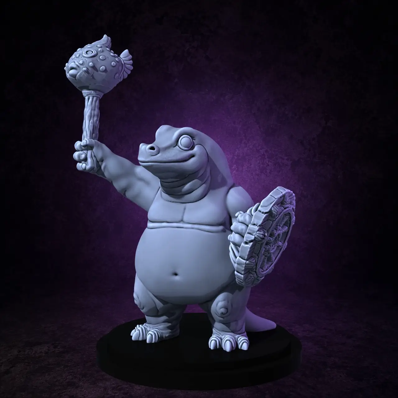Lizardfolk Cleric (supportless) — modelo 3D