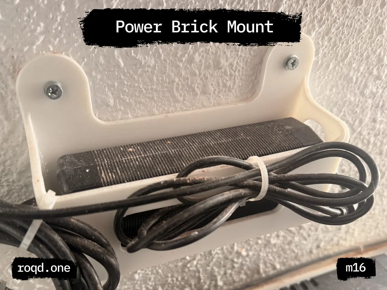 HP EliteDesk Power Adapter Wall Holder — modelo 3D