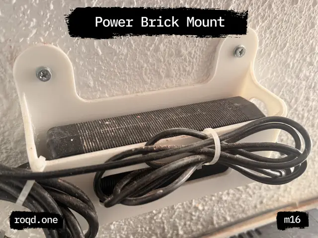 HP EliteDesk Power Adapter Wall Holder — modelo 3D