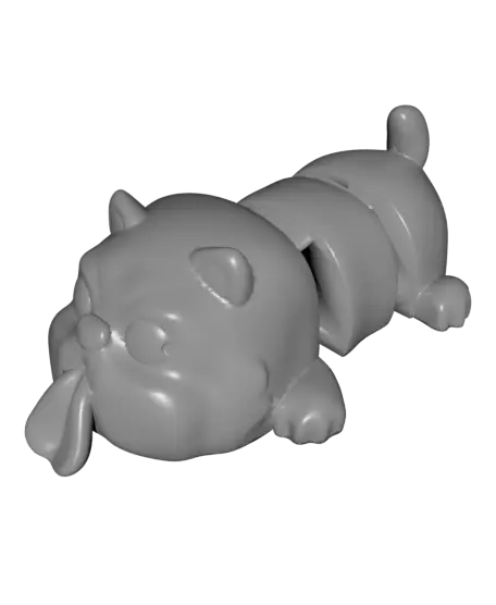 Flexi Persian Cat Keychain (Single Color) — modelo 3D