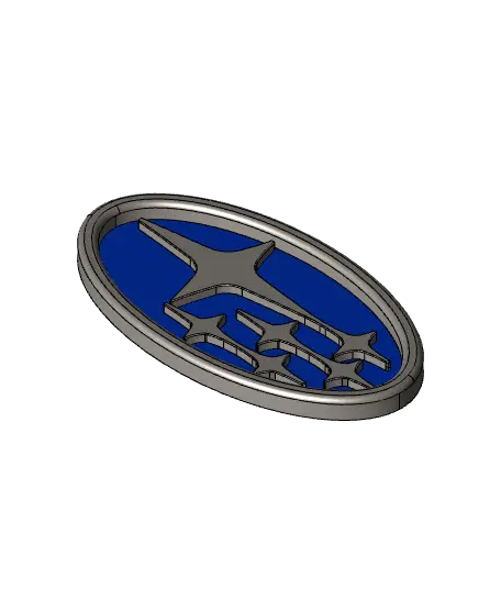 Subaru logo — modelo 3D