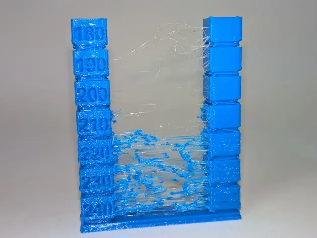 Temperature Stringing calibration blocks — modelo 3D