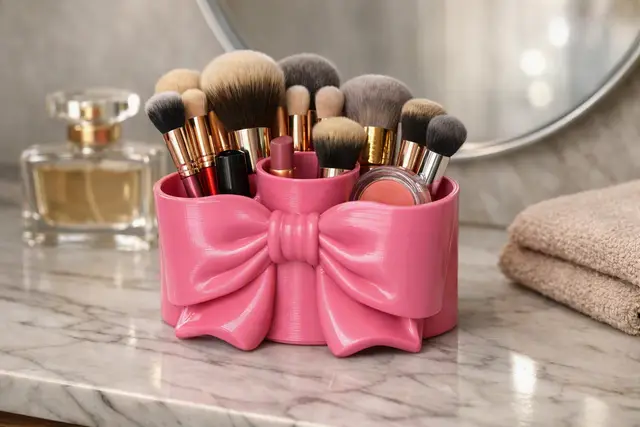 Bow Makeup Holder — modelo 3D