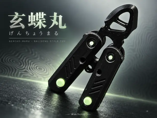 玄蝶丸 Gencho-maru｜超级迷你7g蝴蝶刀 — modelo 3D