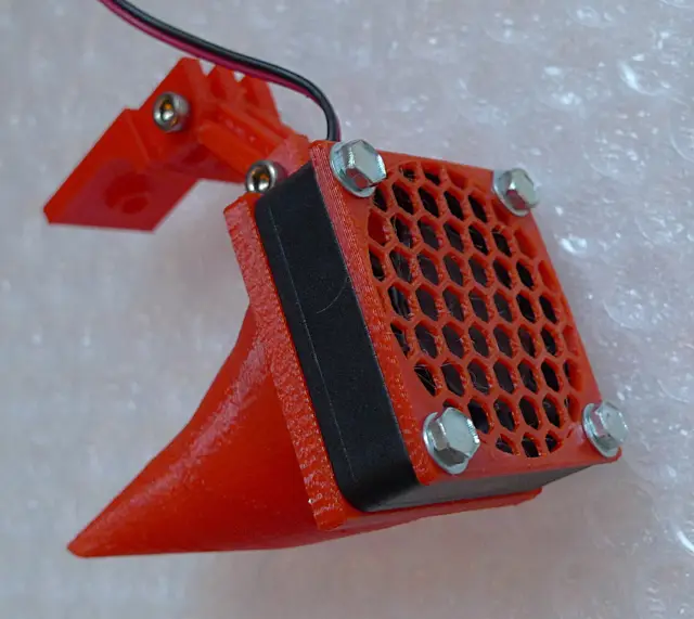 Configurable 40mm fan duct / mount for Wade's extruder — modelo 3D