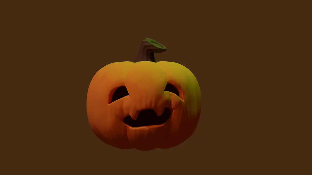 Simple Halloween Pumpkin - Presupported — modelo 3D