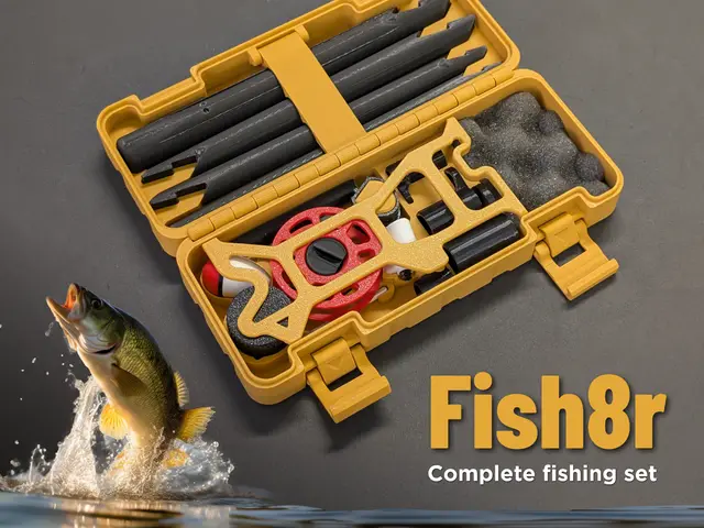 Complete fishing set with Reel & Rod - Fish8r — modelo 3D