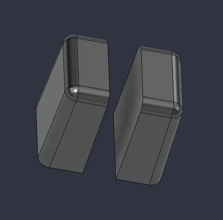 OBS Ford radio cassette buttons — modelo 3D