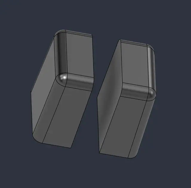 OBS Ford radio cassette buttons — modelo 3D