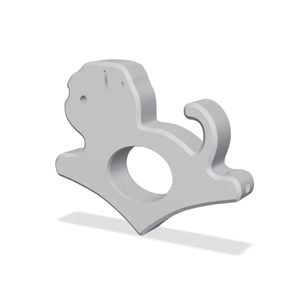 [FREE Demo]Cute Scottish Fold Thumb Page Holder Keychain — modelo 3D