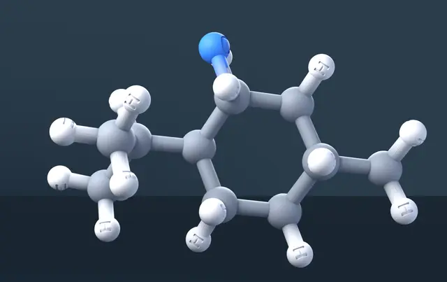 L-menthol 3D Molecular Model — CAS 2216-51-5 — modelo 3D