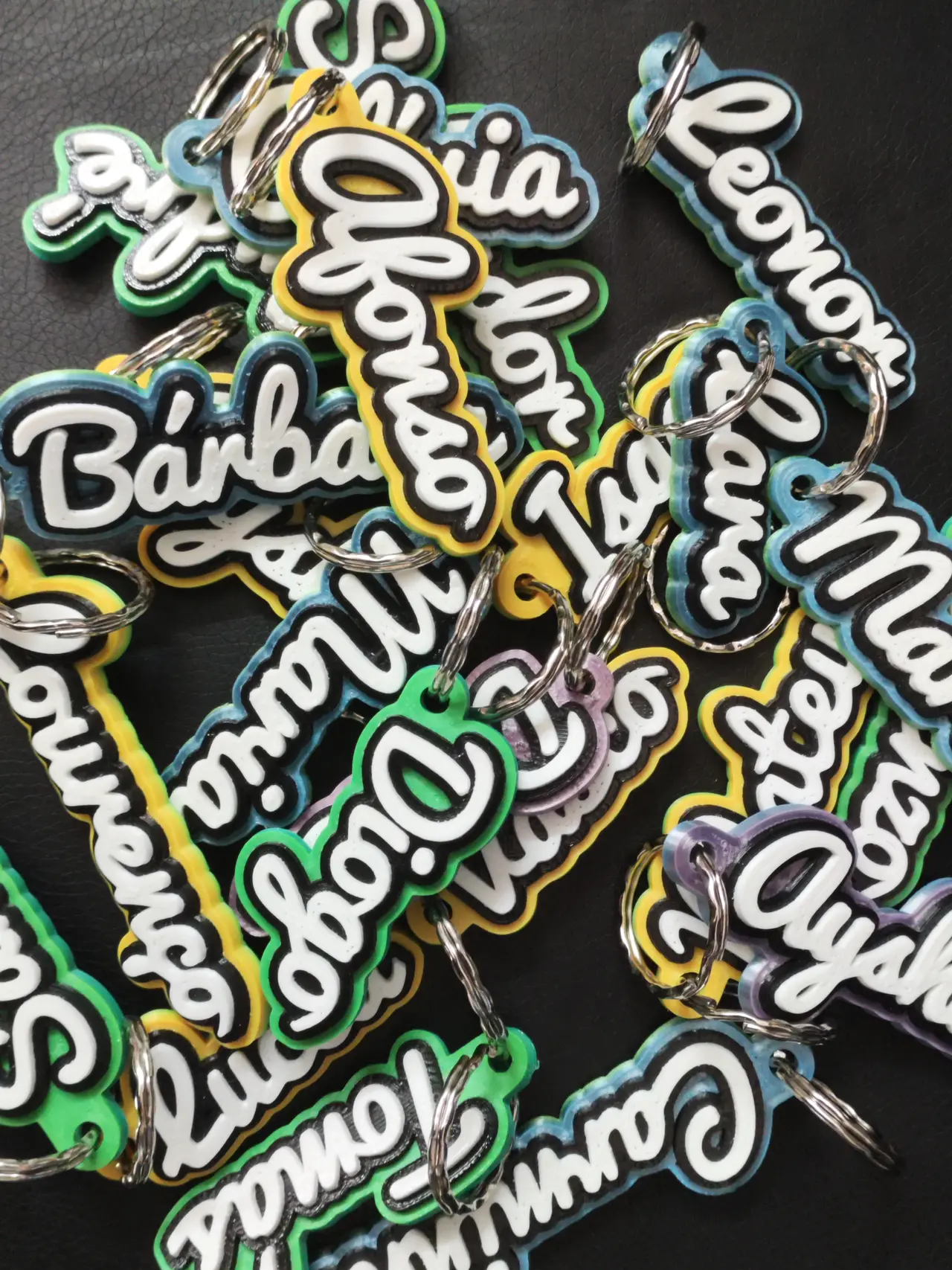 Customizable name keychain / tag — modelo 3D