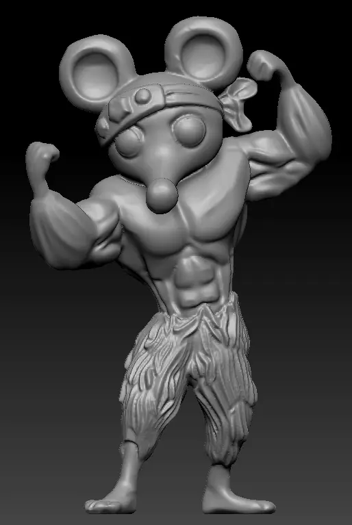 A mouse from the anime “Demon Slayer” — modelo 3D