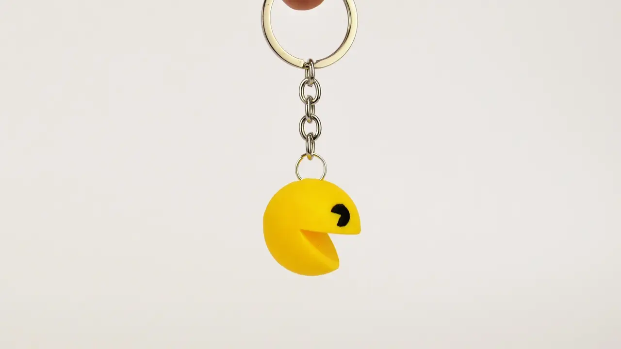 Pacman Keychain — modelo 3D
